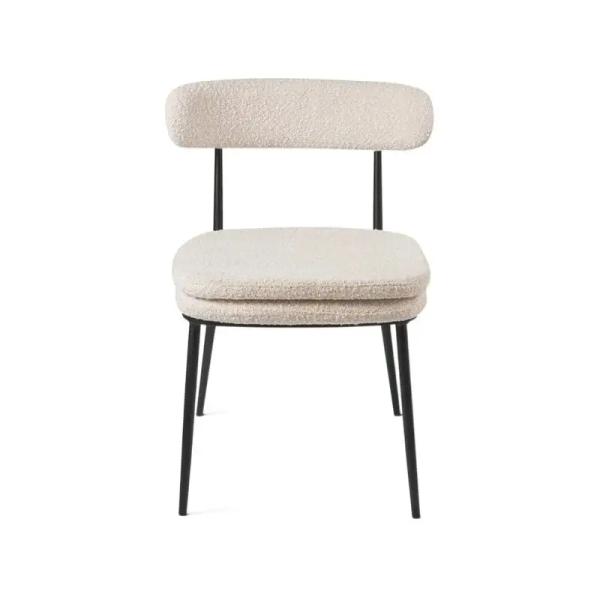 Anti Scratch Plush Dining Side Chair , Durable Upholstered Restaurant Dining Chairs