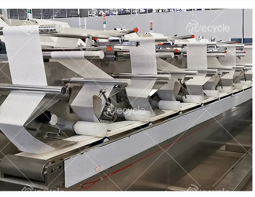 8000 Wipes Production Line Spunlace Material Baby Wet Wipes Folding and Packing Machine