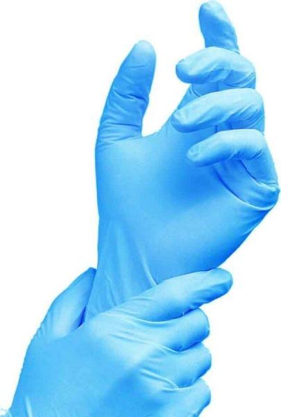 Medical Nitrile Powder Free Examination Gloves Anti Static Personal Protection