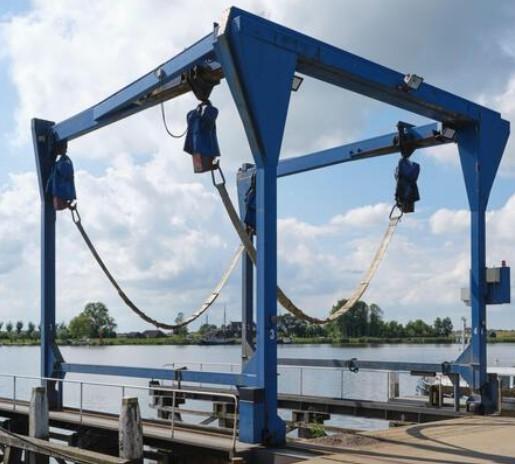 AC380V 50HZ  Boat Lifting Gantry Crane High Strength Protective Sling Belts