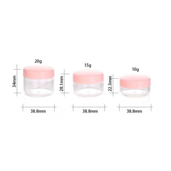 15g 30g 50g Plastic Acrylic Jars For Cosmetics Loose Powder Face Cream