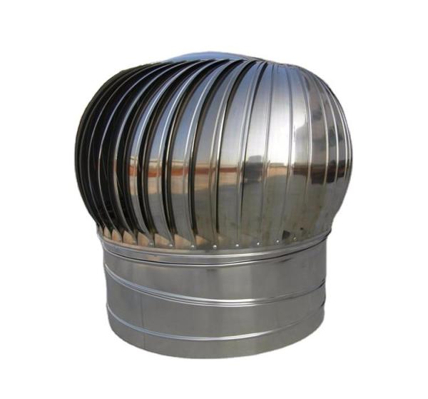 500mm Stainless Steel Roof Top Turbine Ventilating Fan for Food Shop No Power Needed