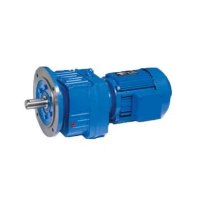 Flange Mounted Helical Inline Geared Motor R Series Gearmotor High Torque Variator