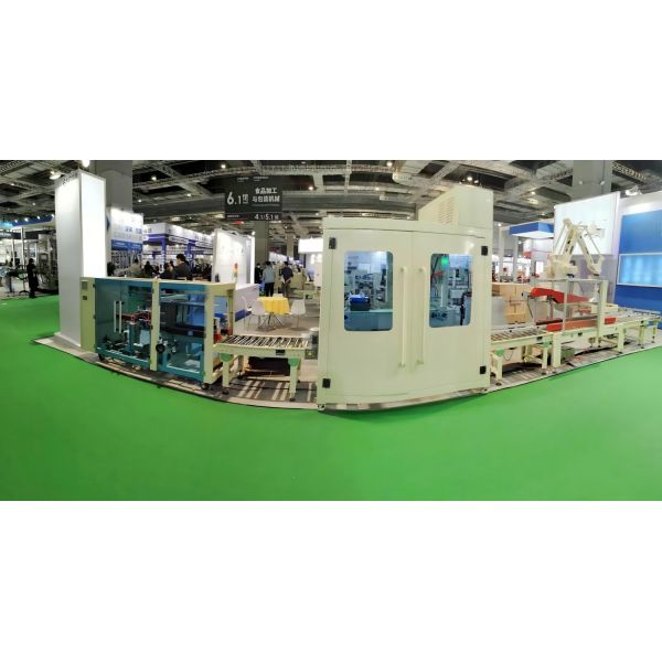 China Made Fully Automatic High-Accuracy Carton Packing line for Beverage and Apparel Packaging