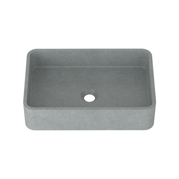 Handmade Pop Up Drain Concrete Wash Basin Bathroom Countertop Sink