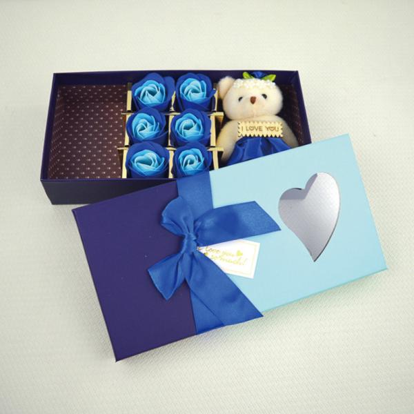 Purple Souvenir Flexo Printing Candy Fresh Flowers Packing Boxes