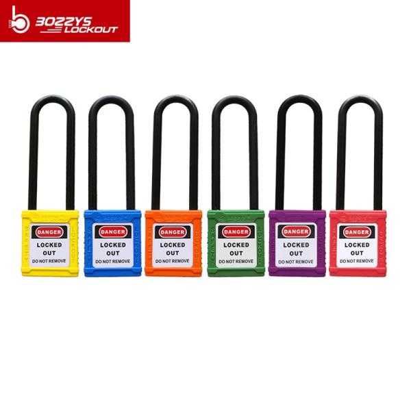Nylon PA Material Safety Lockout Padlocks Customized Lock Shell With Master Key