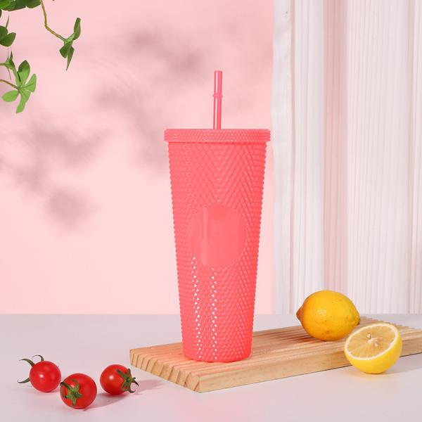 24oz Harvest Gradient Grid Cold Cup Tumbler Budget-Friendly
