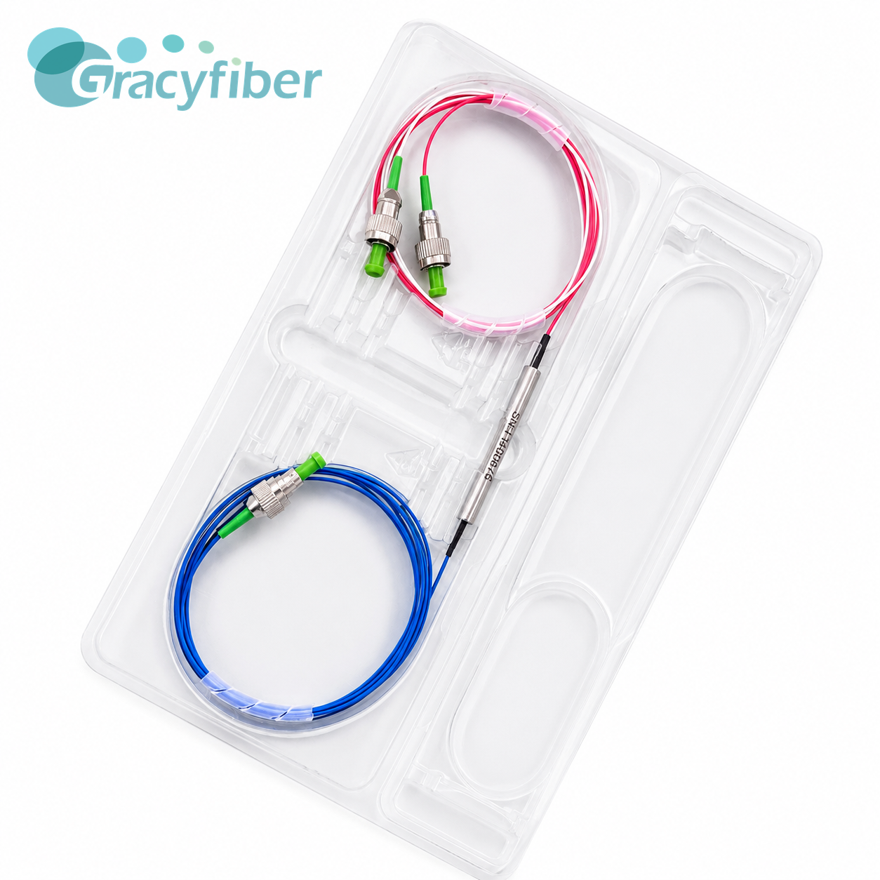 3 Port 1650nm Optical Circulator Polarization Independent SMF 28e Fiber High Isolation Steel Tube Device for Optical Monitoring
