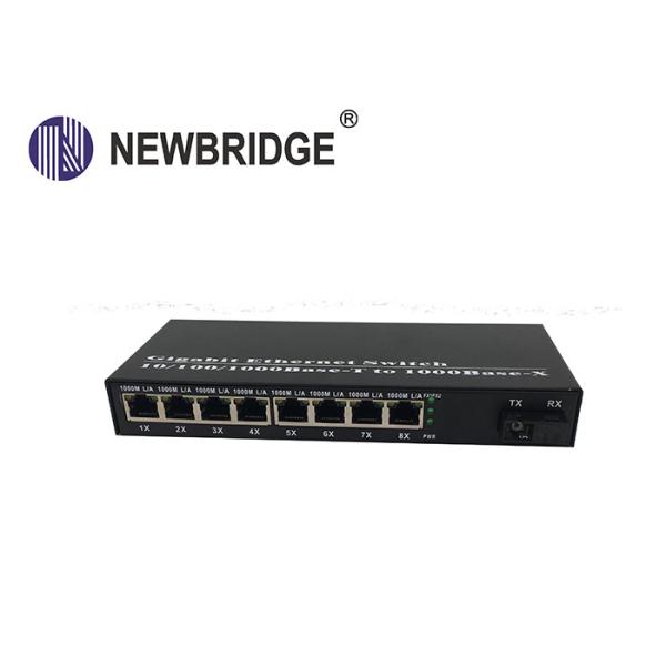 10/100/1000M Fiber Optic Media Converter with dual fiber single mode ethernet converter IP switch
