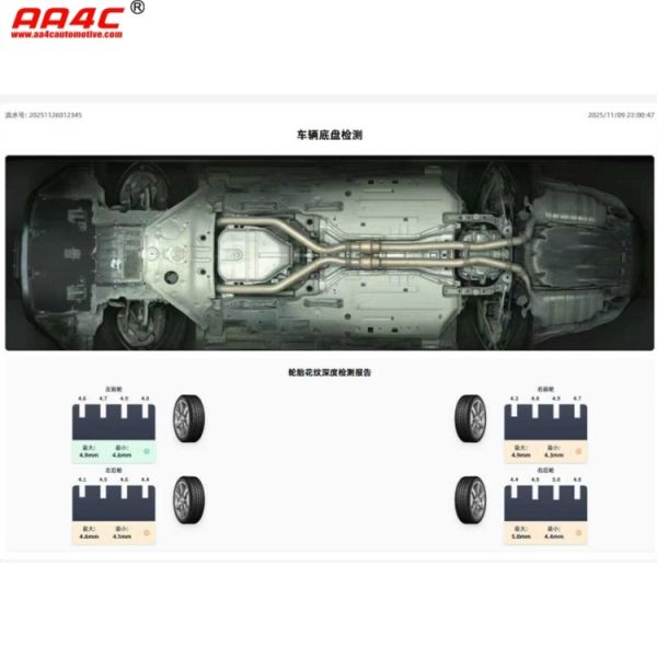 Tire tread Depth&Chassis Holographic Intelligent tester Drive-over Tire Tread Depth scanner CTLTT-3