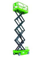 Le X-ascenseur électrique 8 d'ascenseur autopropulsé hydraulique de ciseaux mètre la capacité de chargement 450Kg