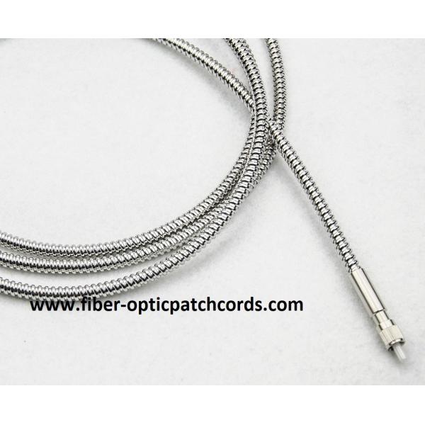 NA0.12,0.20 Pure Quartz Stainless Steel Fiber Optic Patch Cord 200µM 400µM 600µM 1000µM