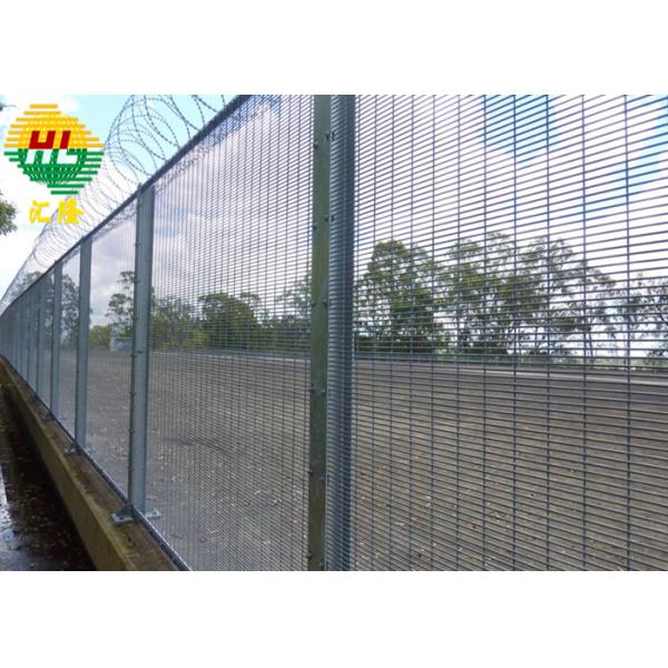 High Security 1.0m-2.4m Anti Climb Anti Cut Fence Durable Rustproof