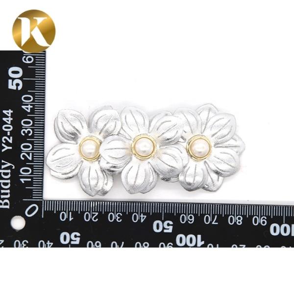Wenzhou Kml Wholesale custom handmade flower fashion special cloth shoe buckle accessories
