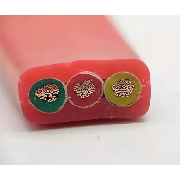 EPR Insulation, SE3 Jacket Rubber Flat Flexible Traveling Cable YCB