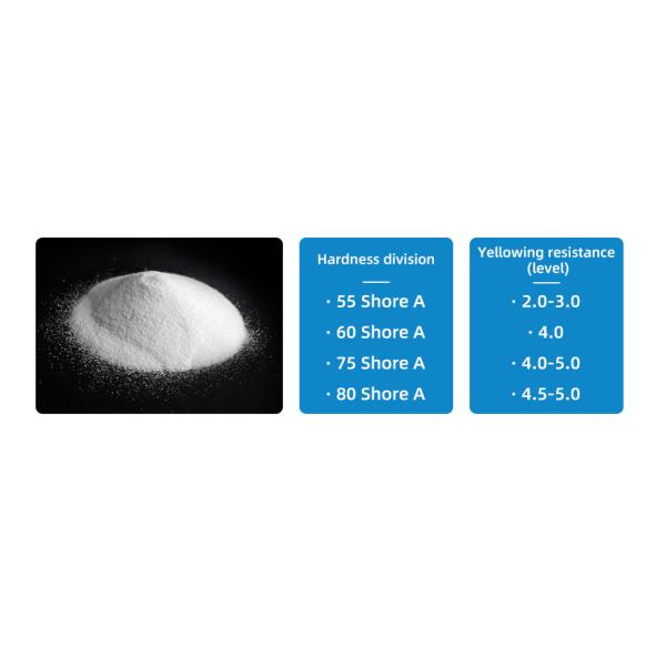 Белый полиуретан порошка DTF TPU горячий плавит слипчивый порошок