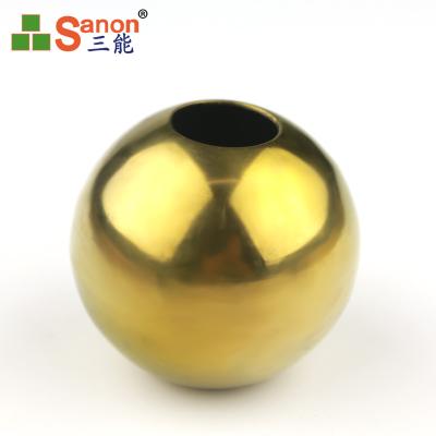 As bolas de aço inoxidável douradas de ASTM tornam ôco o hardware de aço inoxidável do corrimão