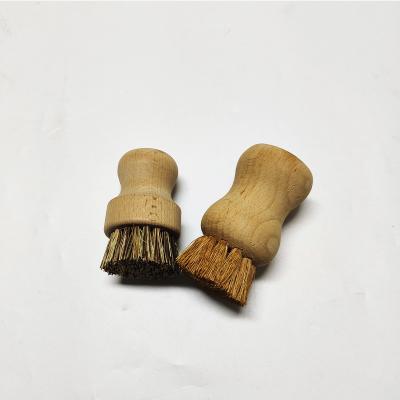 Kitchen Natural Wooden Pot Scrubber Sisal Bristle Eco Friendly