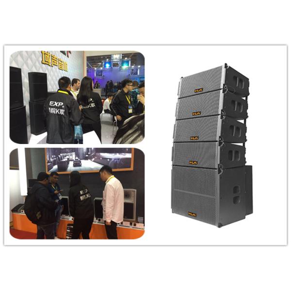 250 W Nightclub Sound Equipment Indoor Dual 8 Inch Line Array Speaker With Black Sand