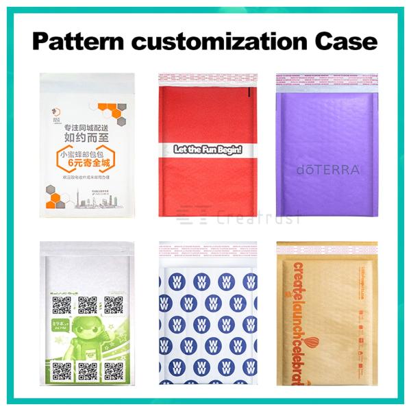 CX Custom Logo 4x6 Eco Friendly Compostable Mailing Packaging 6x10 Recycled Brown Kraft Paper Bubble Envelopes Padded Mailer Bag