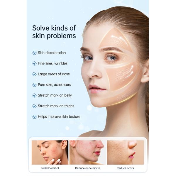 5 Speed Gold RF Microneedling Machine / Cold Therapy Machine For Salon Skin Rejuvenation