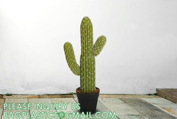 Pear Cactus Artificial Cactus Fake Big Cacti Pick Tall Faux Bunny Ear Plants for Home Garden Office Store Decor