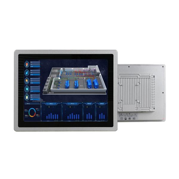 Écran LCD industriel de 21,5 pouces, montage sur panneau IP65, écran tactile capacitif intégré, moniteur PC industriel
