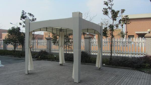 Outdoor Patio / Garden Wicker Rattan Gazebo , All Weather Waterproof