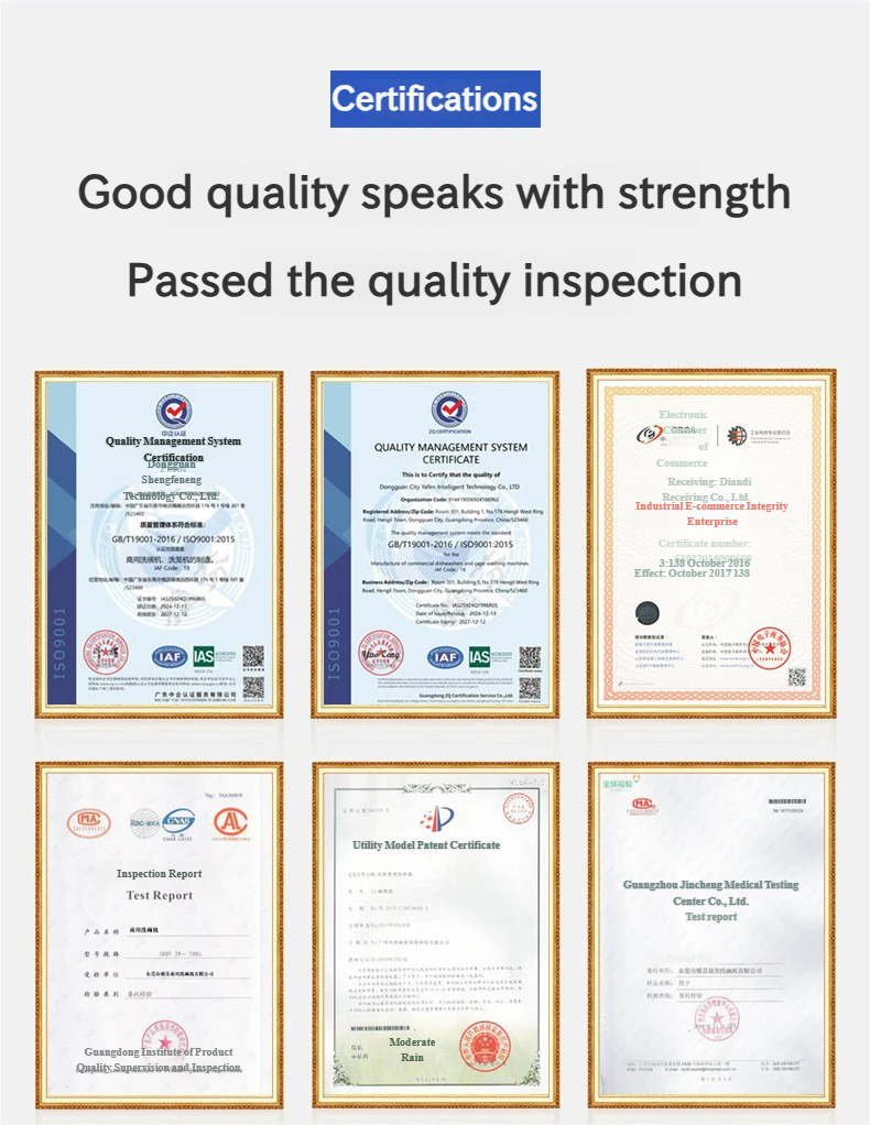 SUS304 Stainless Steel Commercial Dishwasher Multi Function Tableware Cleaning Machine