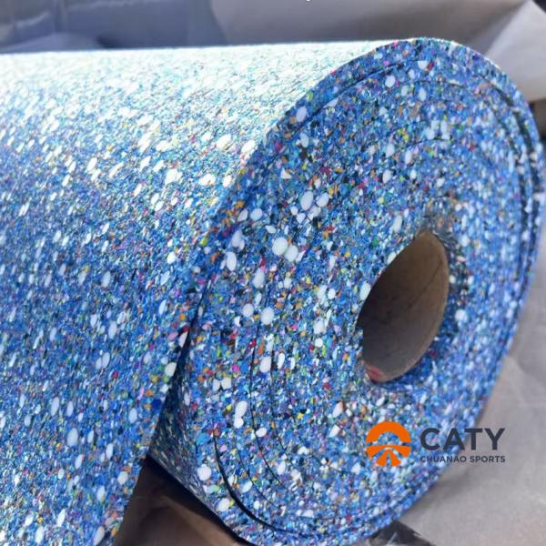 Customized Quick-Install Semi-Prefabricated Rubber Roll Sandwich Athletics Track For Sports Venues