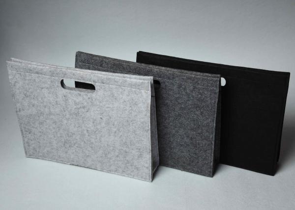 Multiple Use 14 Inches Felt Laptop Bag With Handle 3 Colors In Stock