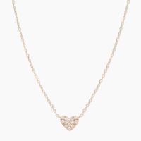 Collier en argent sterling 925 couche CZ blanc
