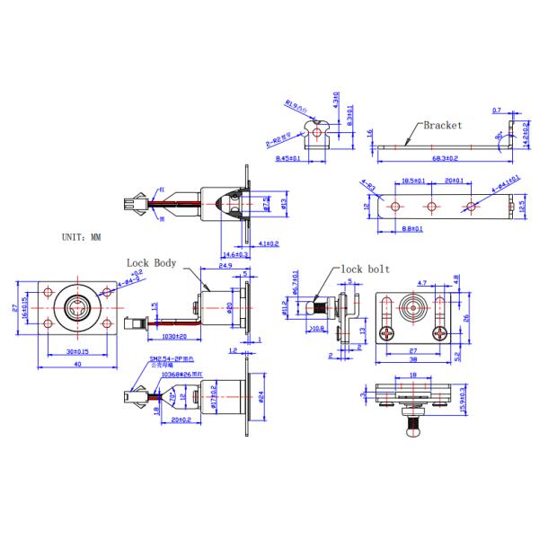 шкаф 12V 0.4A мини электронный запирая систему со случаем металла