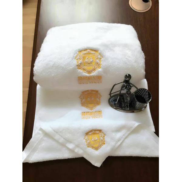100% Cotton Fabric Solid Color Custom Logo Bath Towel Set for Luxury Hotel Bathroom