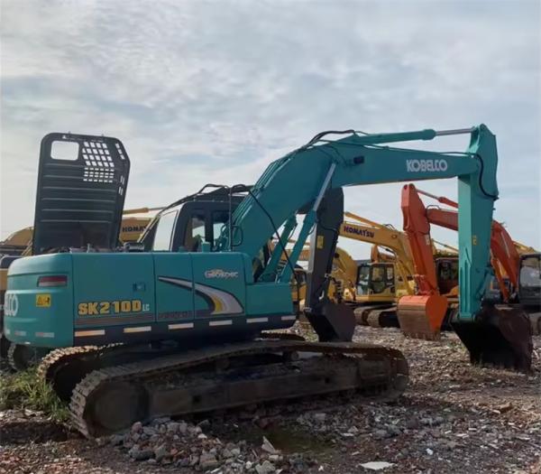 21200kg Excavadora hidráulica verde Kobelco de segunda mão de 118kw de potência com capacidade de balde de 1,0m3