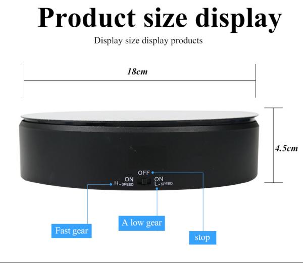 OEM 360 Degree Electric Rotating Turntable Display Stand For Mobile Phone Accessories