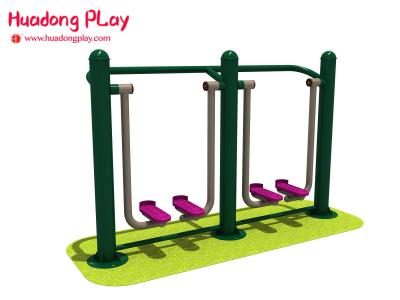 Two Person Stationary Open Air Fitness Equipment With Ground Stroller 180*40*120cm