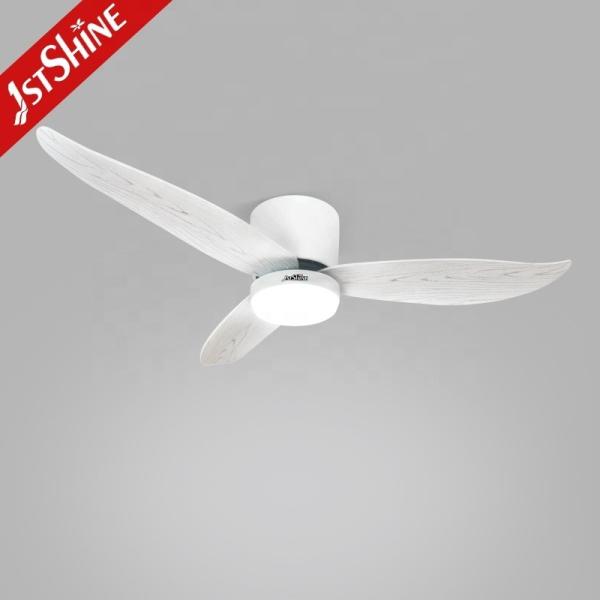 2022 Design 52 polegadas Iluminação LED Ventilador montado no teto com material do corpo da lâmpada de metal