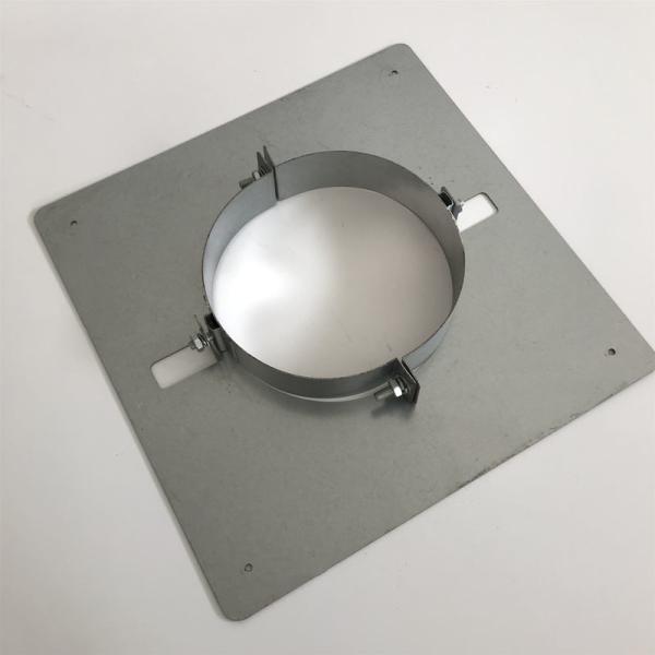 Four Brackets 3 Inch Single Wall Stove Pipe Fireproof Plate Weather Resistant