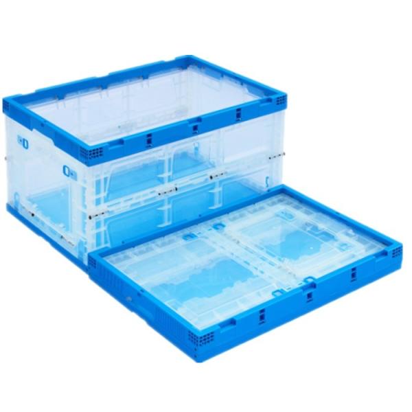 Modern Injection Folding Transparent Plastic Tools Storage Boxes Bins 600*400