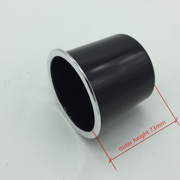 HF-PA74Y beautiful plastic car cupholder with silver circle for the motor home and RV