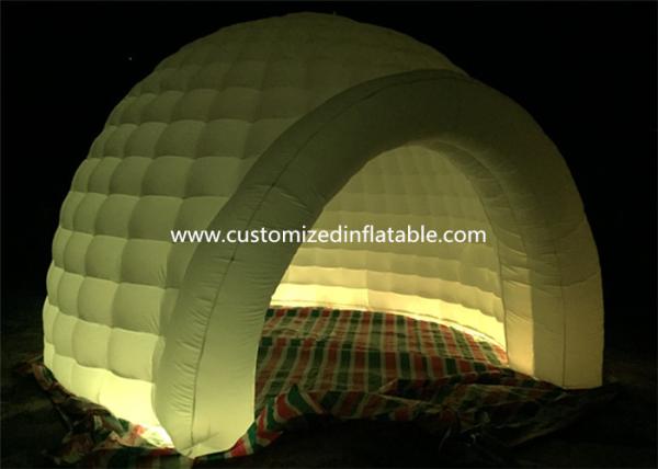 Outdoor Event Multi Color Inflatable Dome Tent With LED Lighting