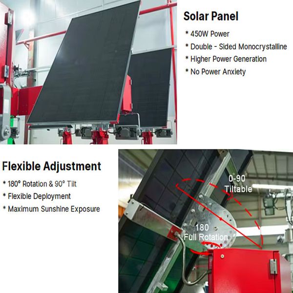 Simple Solar Light Tower Quick Deployment  Mast Height 3.5M Quick Deployment Telescopic Solar LED Light Tower