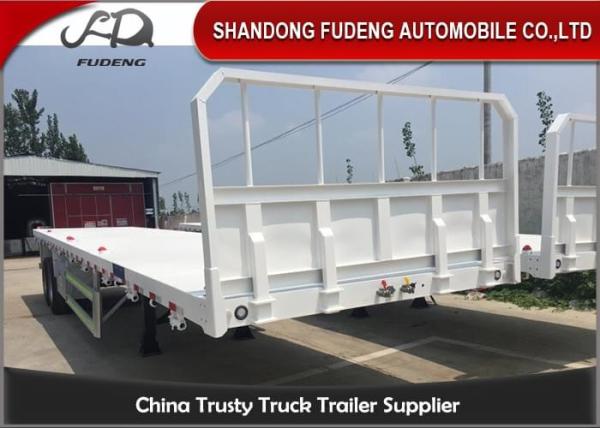 Capacity 30 Tons 20 Ft Q345B Steel Flatbed Equipment Trailers