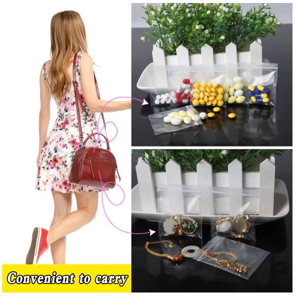 Embalaje de plástico transparente para polibolsas abiertas fácilmente