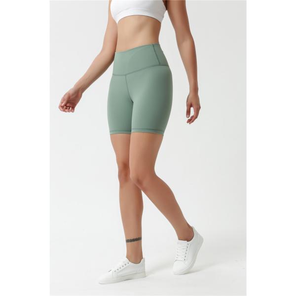 Йога сплошного цвета 80%Nylon активная замыкает накоротко женщин активных замыкает накоротко с карманом талии