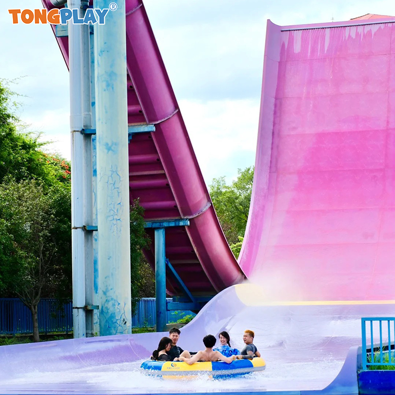 Fiberglass Water Park Water Slides Tube for Sale Equipment Boomerang Water Slide