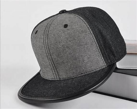Leather Brim Wool Mens Fitted Baseball Hats , Strap Snapback Hats Embroidering Blank