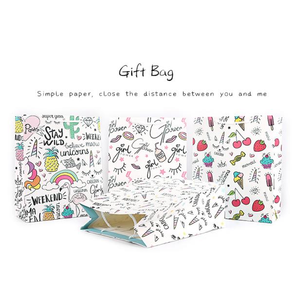 Ultraportable Kraft Paper Christmas Bags